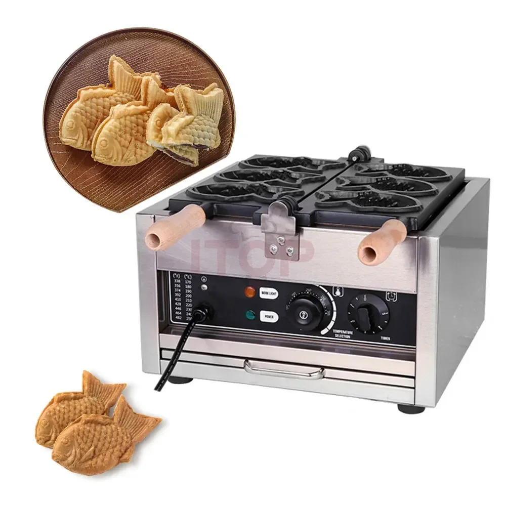 Korean Food Snacks - Máquina para hacer Taiyaki de boca