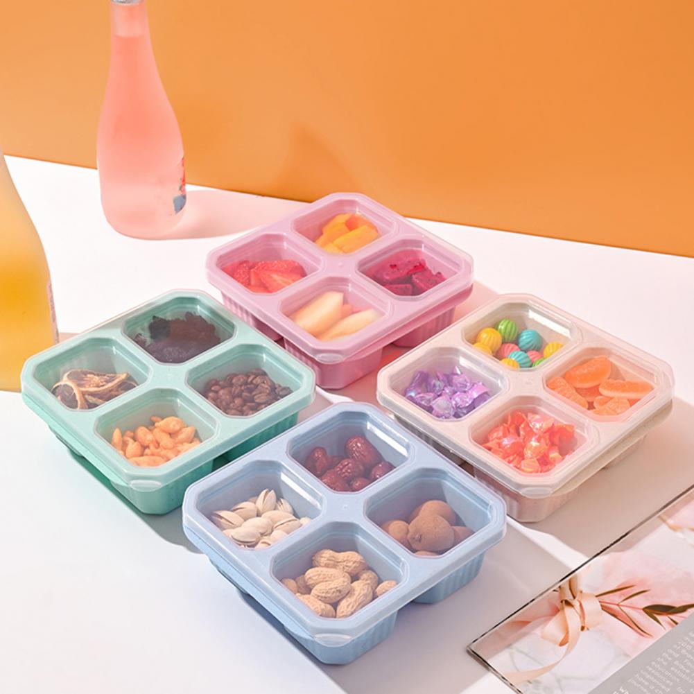 Food Snacks Easy - Caja con Compartimentos para Snacks, Paquete