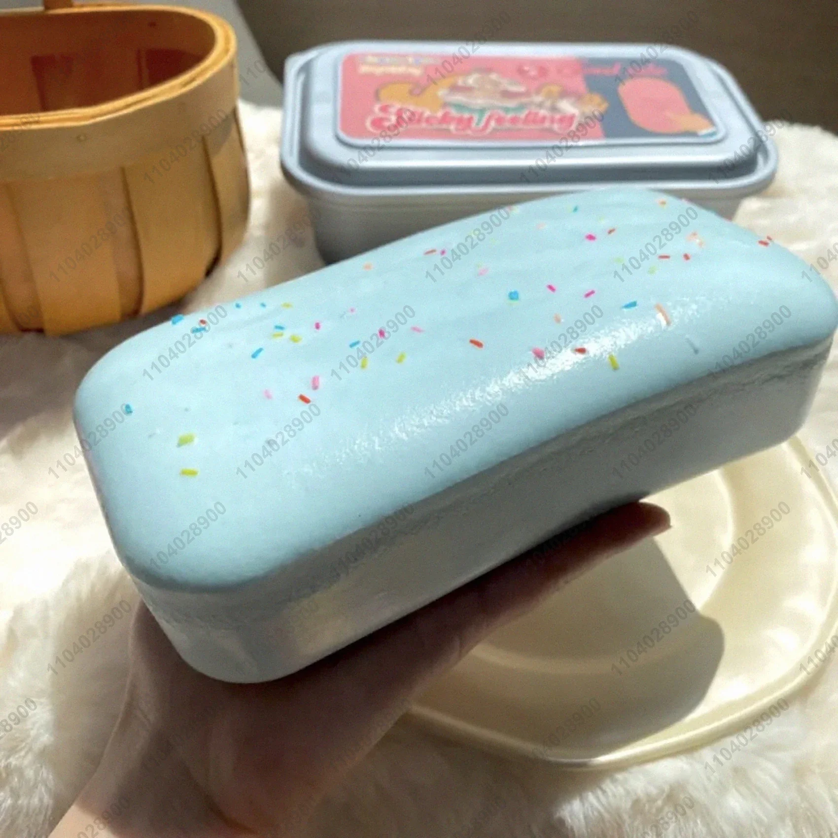 Korean Food Snacks - Caja adhesiva para pastel, juguete blando