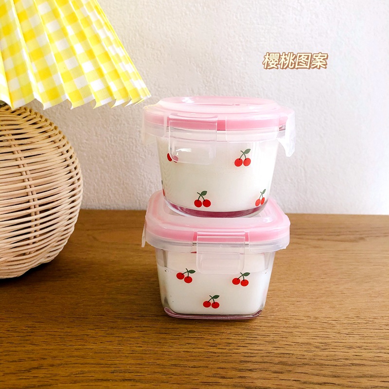 Korean Food Snacks - Mini Caja Sellada portátil de cereza