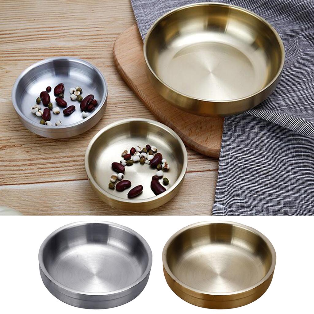 Plato Redondo de Acero Inoxida - Korean Food Snacks reseña y precio