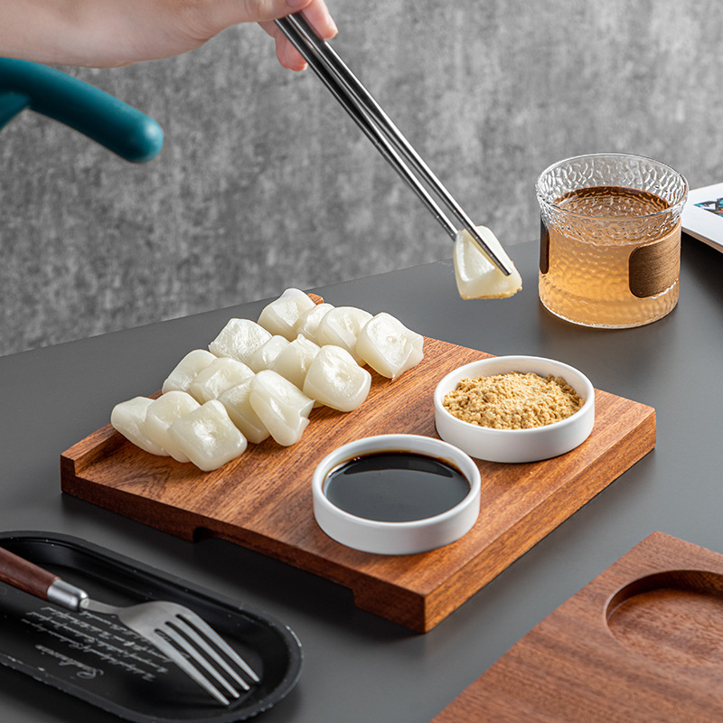 Bandeja de madera para pastel  - Korean Food Snacks reseña y precio