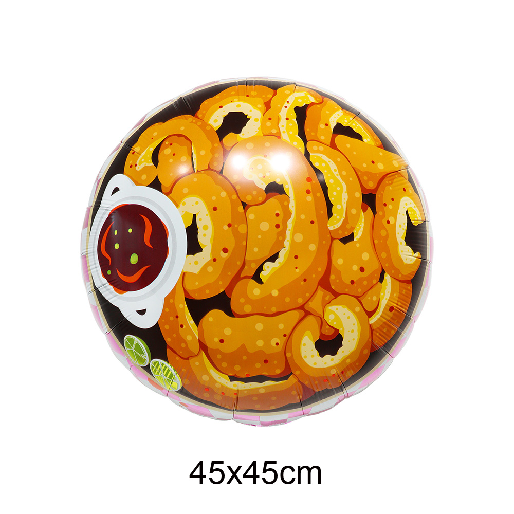 Globos temáticos de comida, hu - Food Snacks Chips reseña y precio