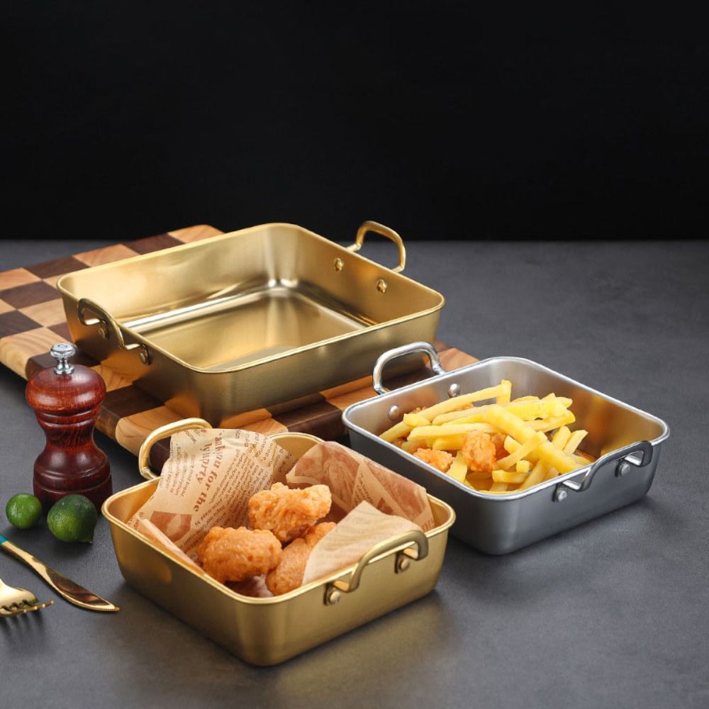 Bandejas Cuadradas de Acero In - Korean Food Snacks reseña y precio