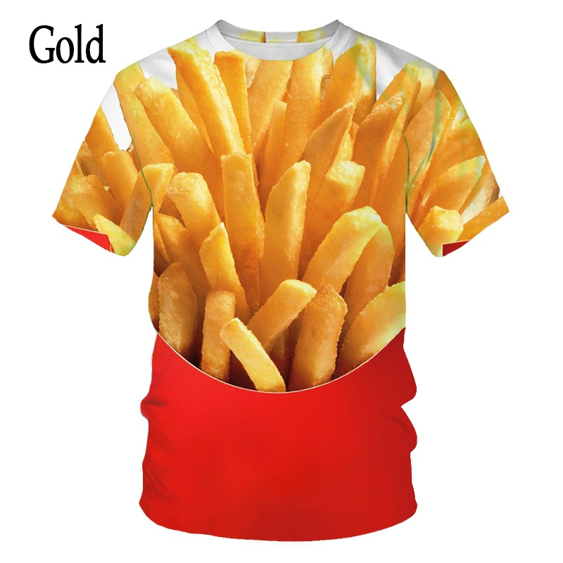Camiseta gráfica con estampado - Food Snacks Chips reseña y precio