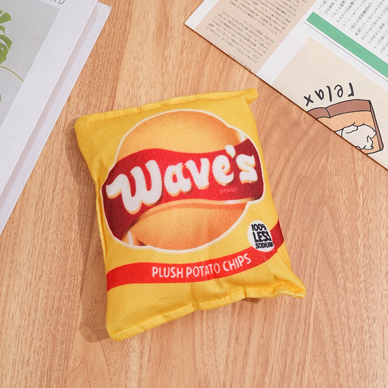 Juguetes creativos para perros - Food Snacks Chips reseña y precio